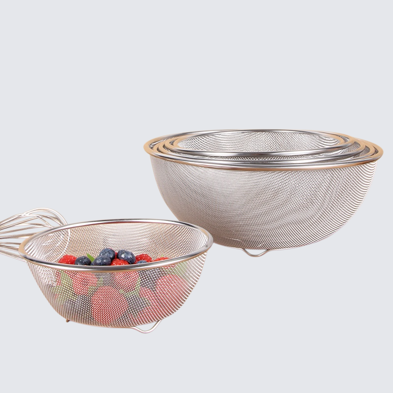 厚みのあるステンレス製野菜洗い桶、排水かご、米洗いふるい、野菜洗いかご、キッチンかご、排水かご、水フィルター、米洗いかご