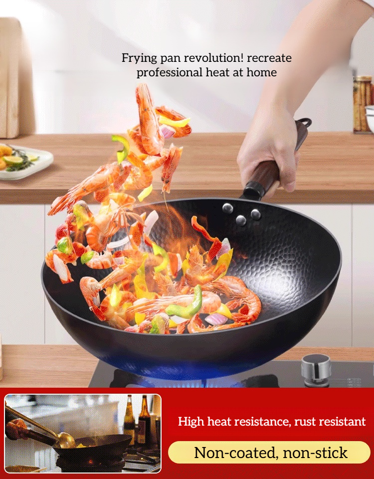 Iron Hammered Frying Pan