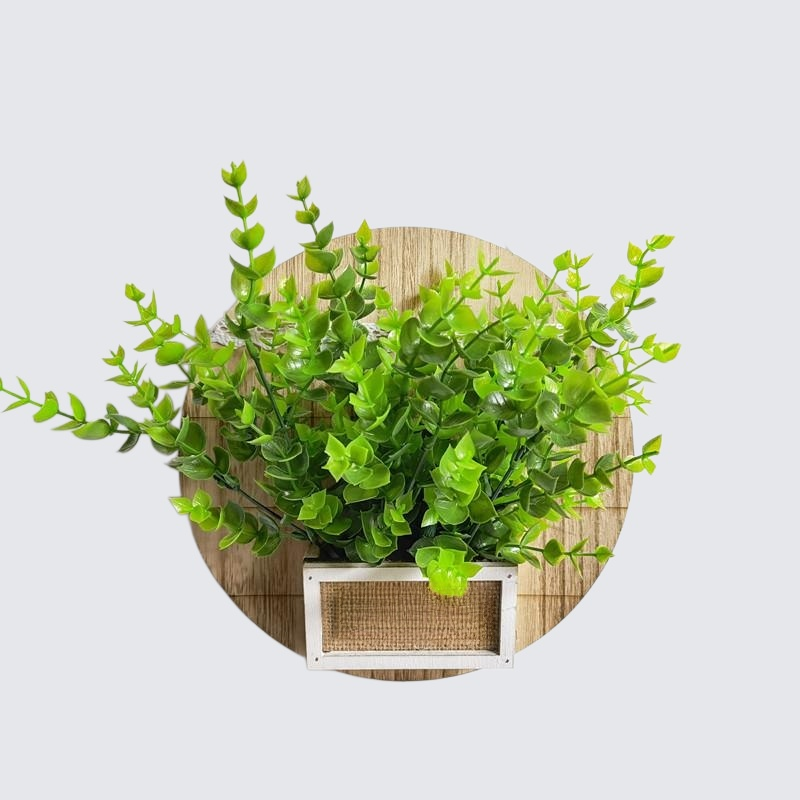 거실 벽걸이 꽃바구니 벽걸이 꽃바구니 원형 나무 상자