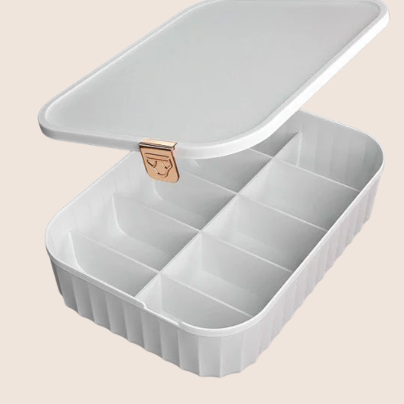 Plastic covered underwear storage box