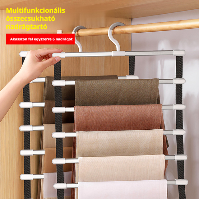 Többszintes összecsukható nadrágtartó 