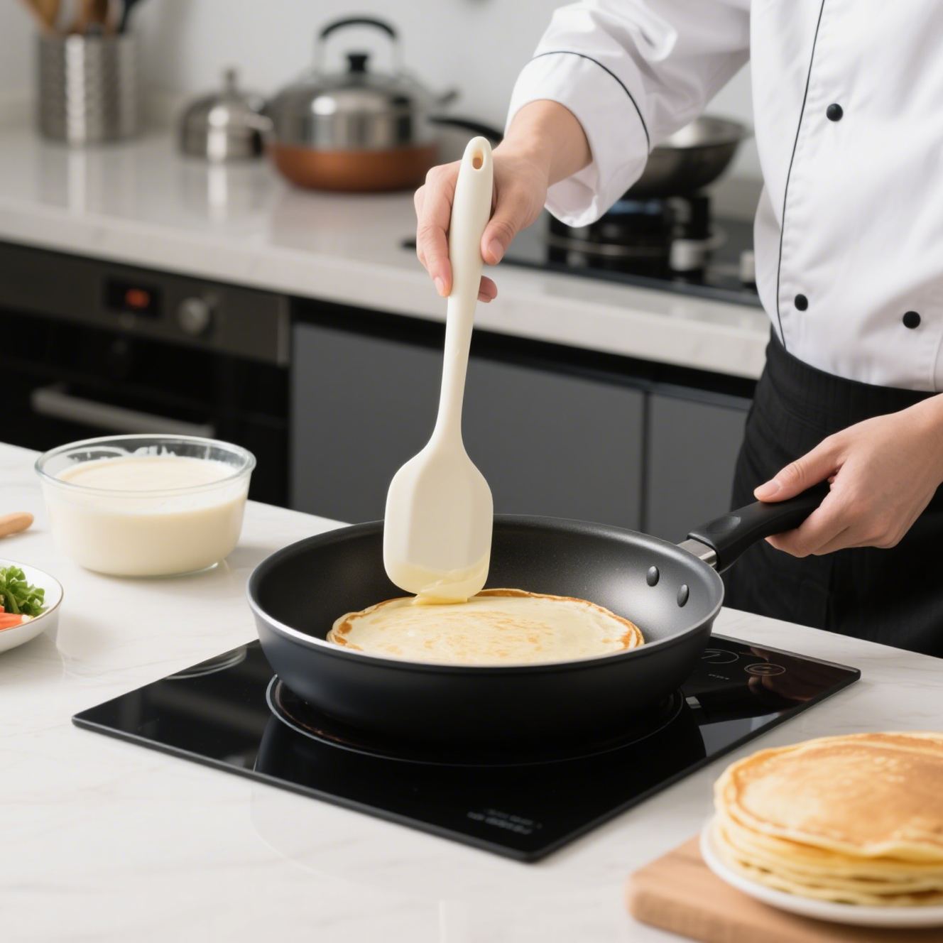 내열성 실리콘 주걱의 디테일 샷