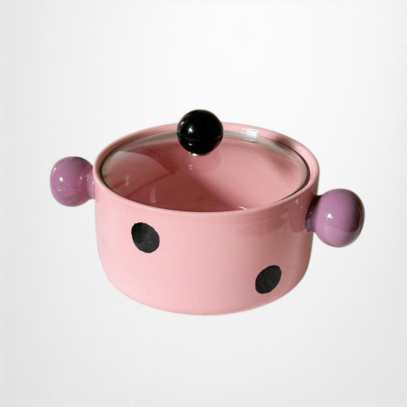 ชามเซรามิกมีหูจับ 2 ข้าง