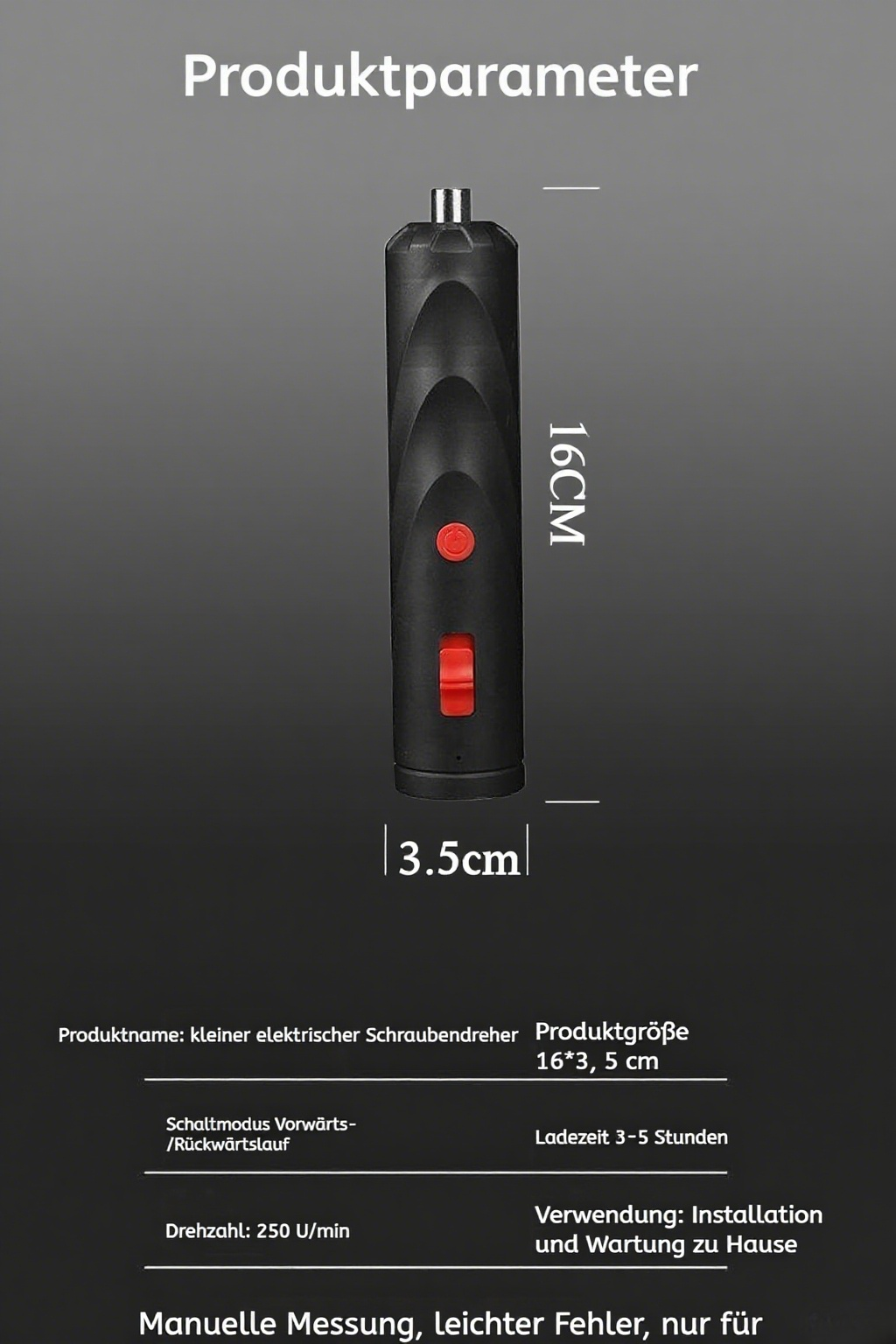 Multifunktionaler elektrischer Schraubendreher