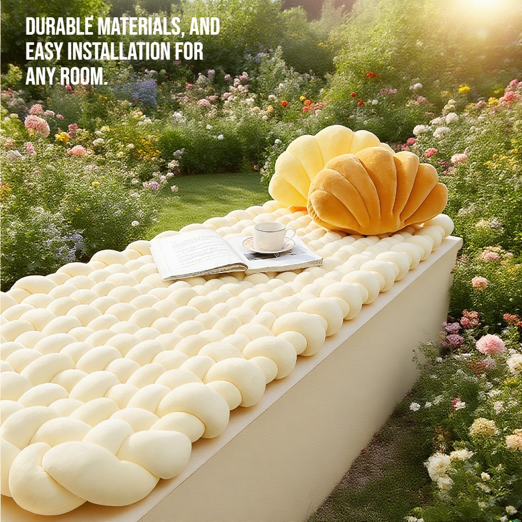 New tatami mats with rectangular foot pads