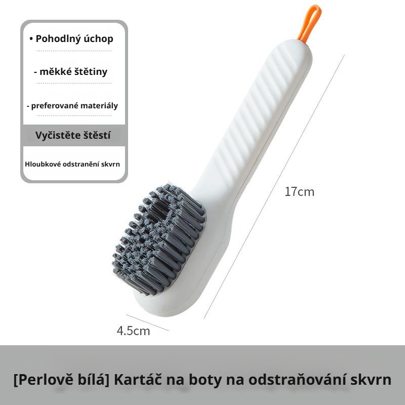 Speciální profesionální tekutý kartáč na čištění bot, měkké štětiny nepoškozují