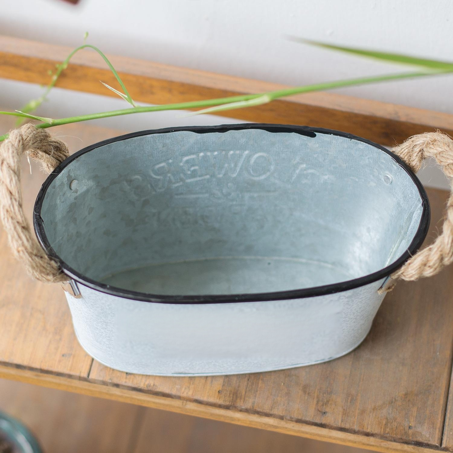 French retro simple iron succulent plant fashion small flower pot flower