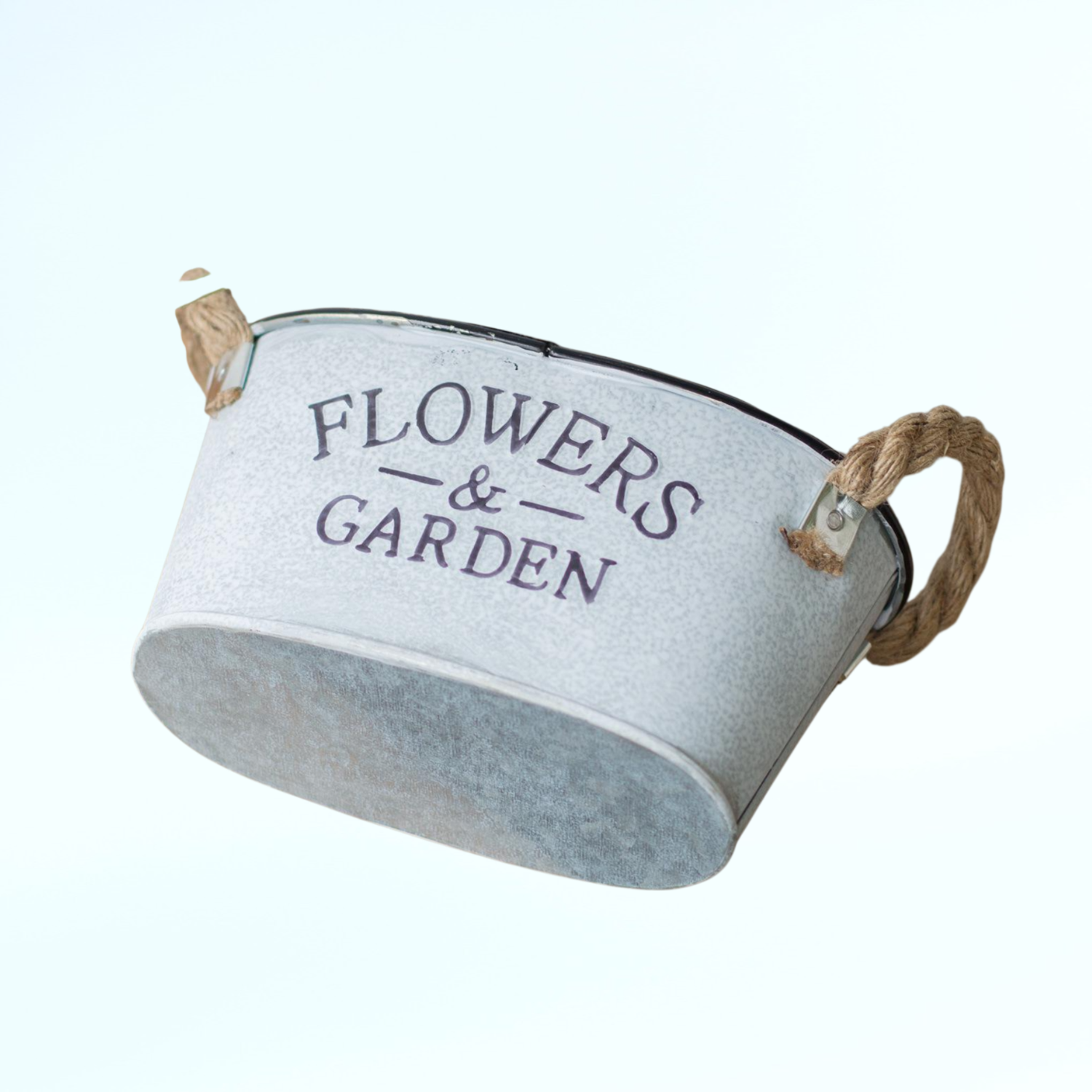 ヴィンテージ風でシンプルなトタン製の多肉植物用おしゃれな小型花器