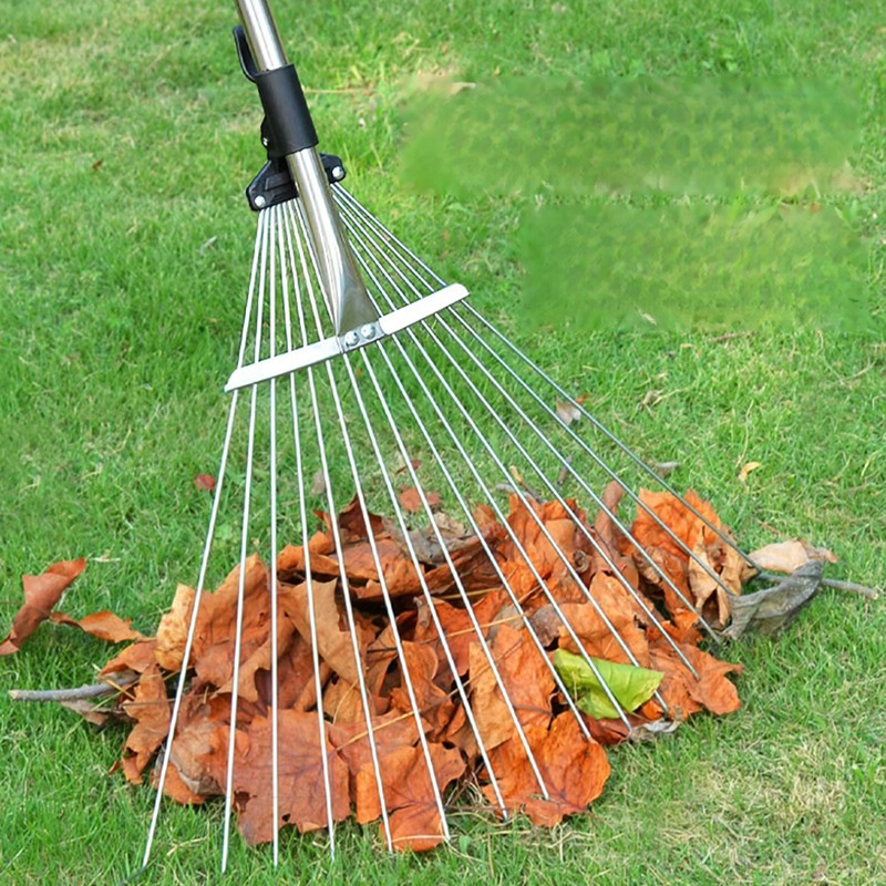 ステンレス製の草刈りレーキ