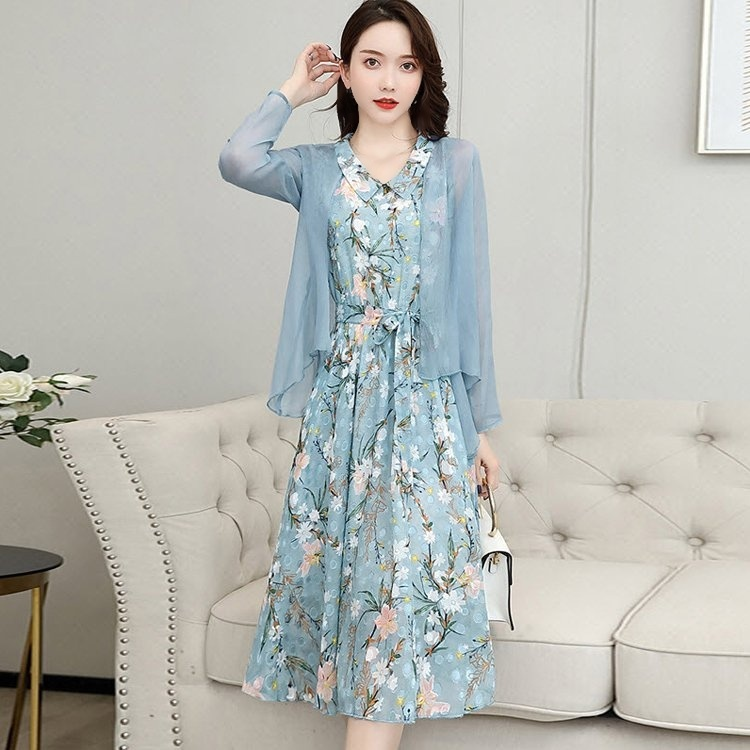 シフォンワンピース2点セット