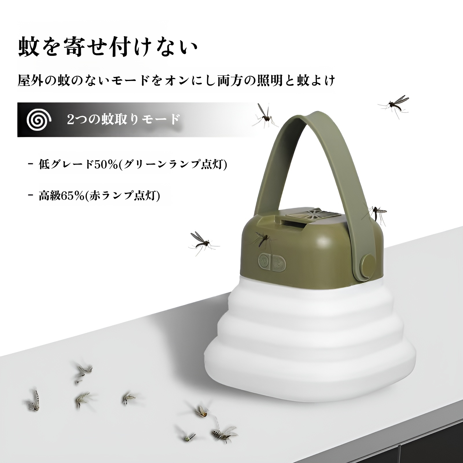 新しい折りたたみ式キャンプライト LED カラフルな雰囲気 折りたたみ式収納 蚊よけ 屋外 超長電池寿命 ポータブル シリコン ナイトライト