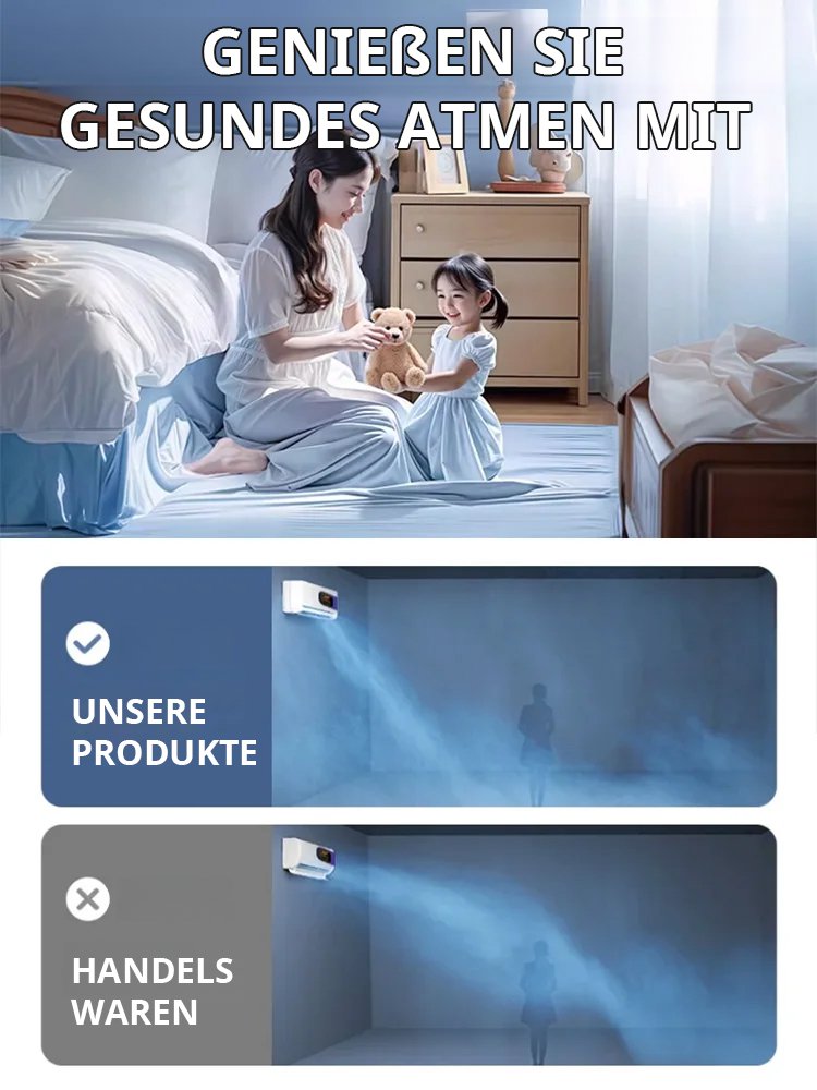 Effiziente Kühlung durch wandmontierte Ventilatoren für mobile Klimaanlagen