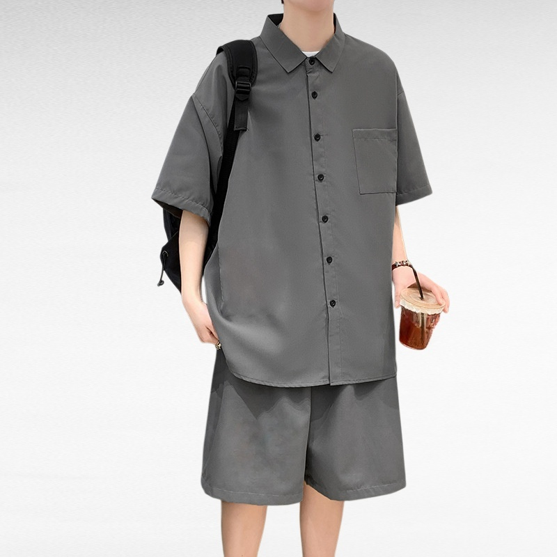 無地半袖シャツスーツ