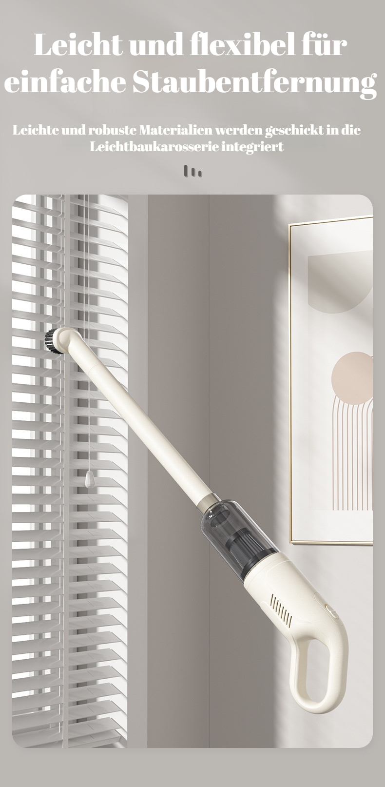 Praktischer Staubsauger für schnelle Reinigung im Haushalt