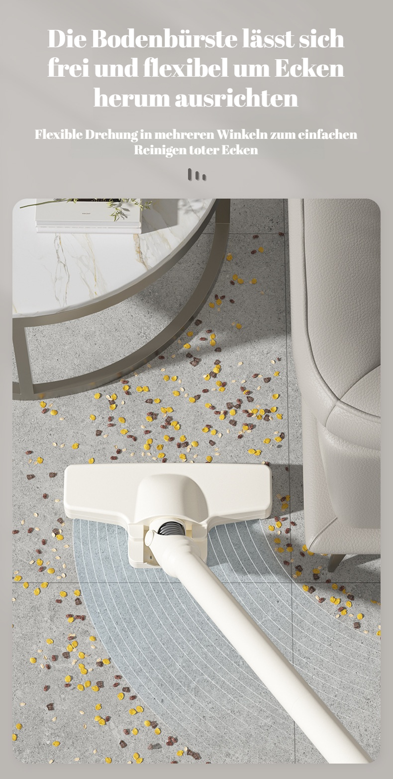 Effektive Reinigung mit kabellosem Staubsauger