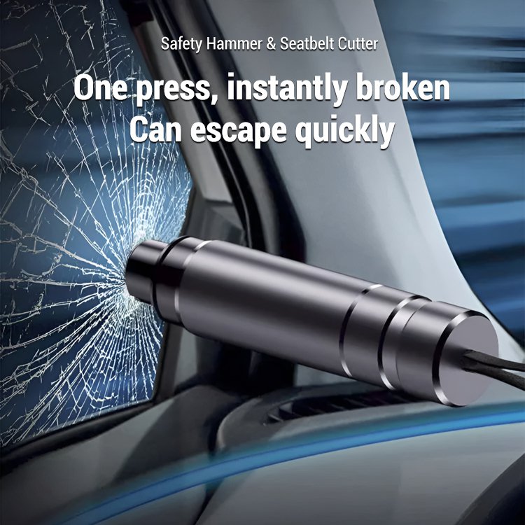 Two-in-One Car Safety Hammer