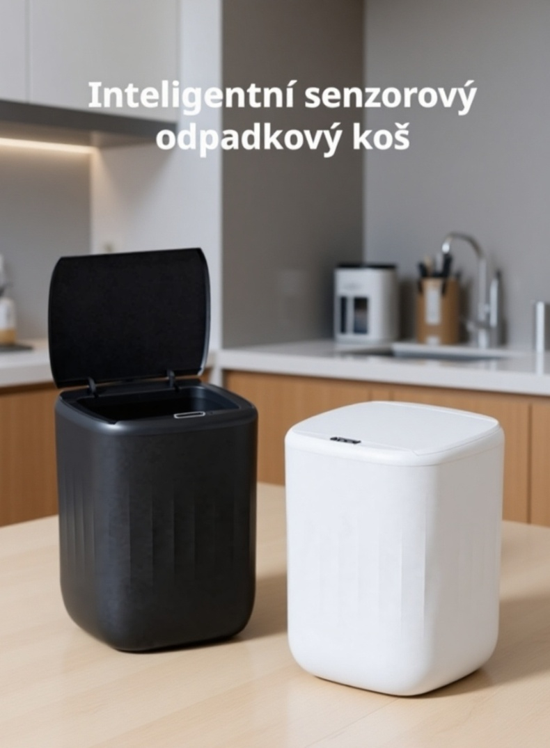 Automatický senzorový odpadkový koš s těsněním, dobíjecí baterie