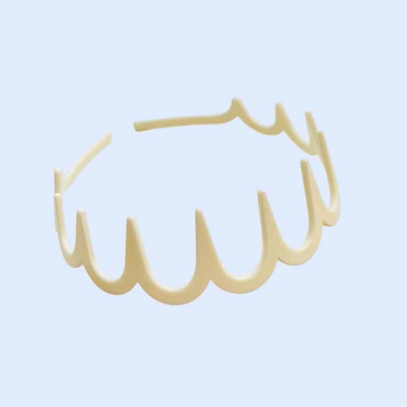 波状の歯付きヘッドバンド