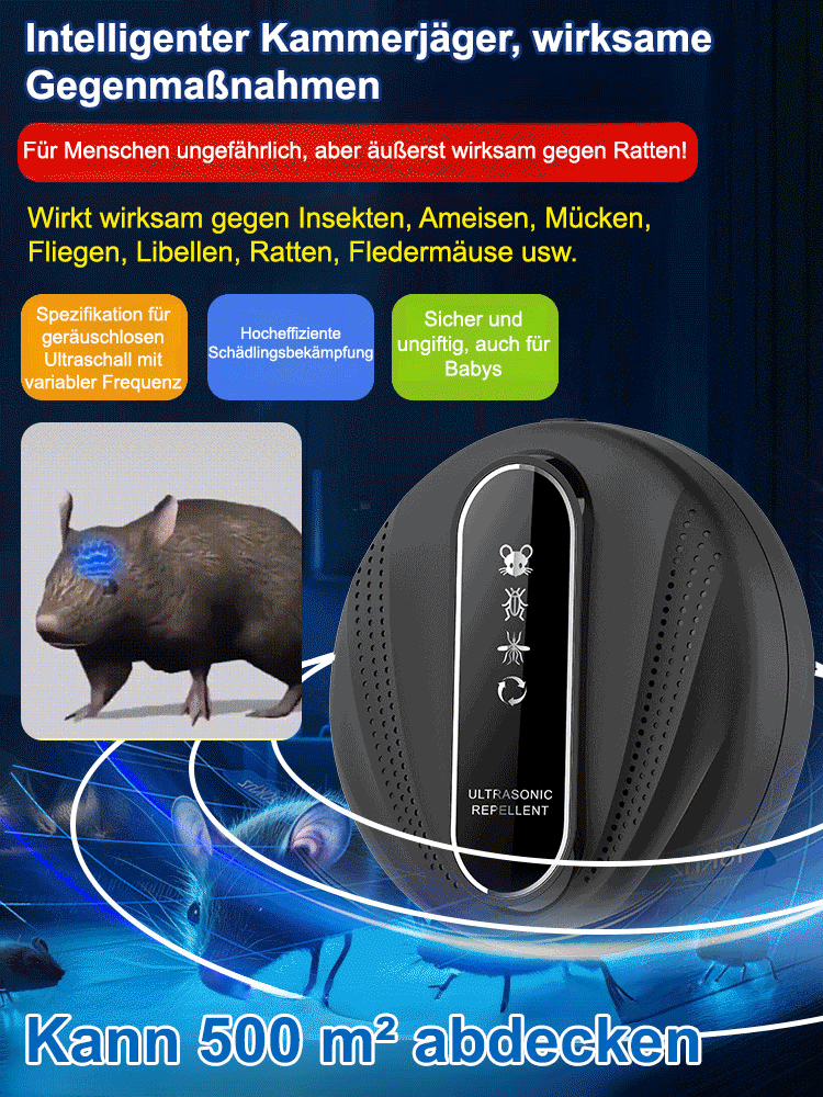 Ultraschall-Mücken- und Rattenabwehr