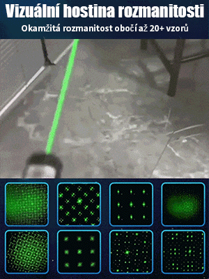 Výkonná laserová svítilna s dlouhým dosahem