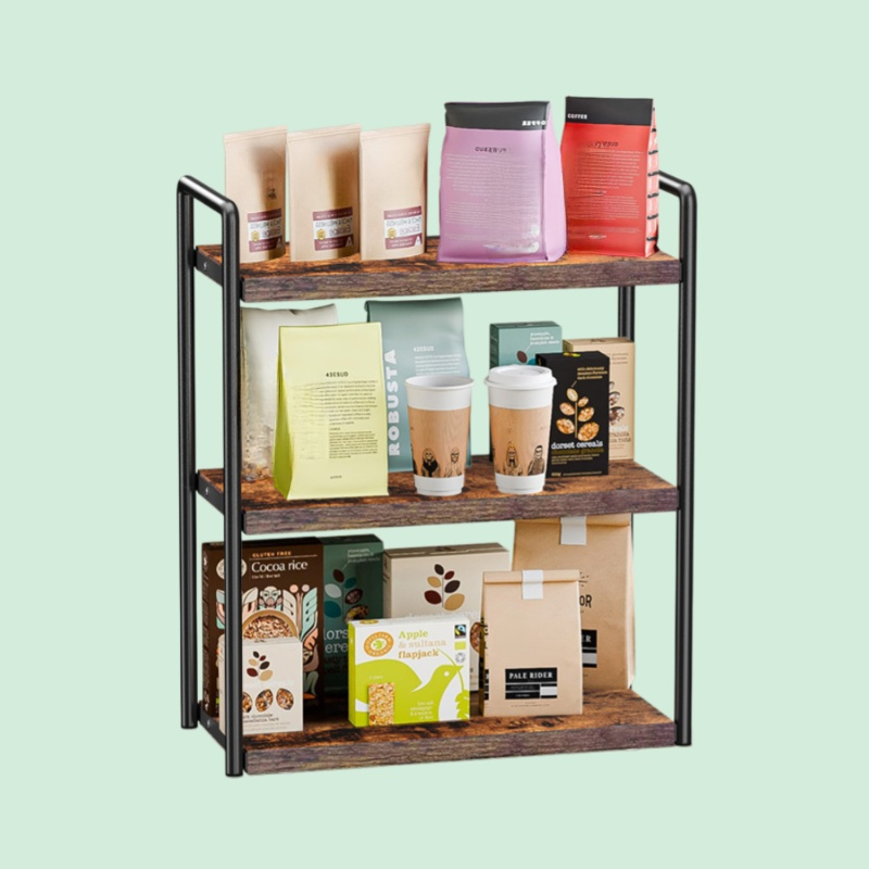 多層キッチンコーナー収納ラック