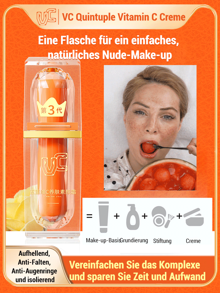 Fünffach-Vitamin-C Foundation & Nude Cream