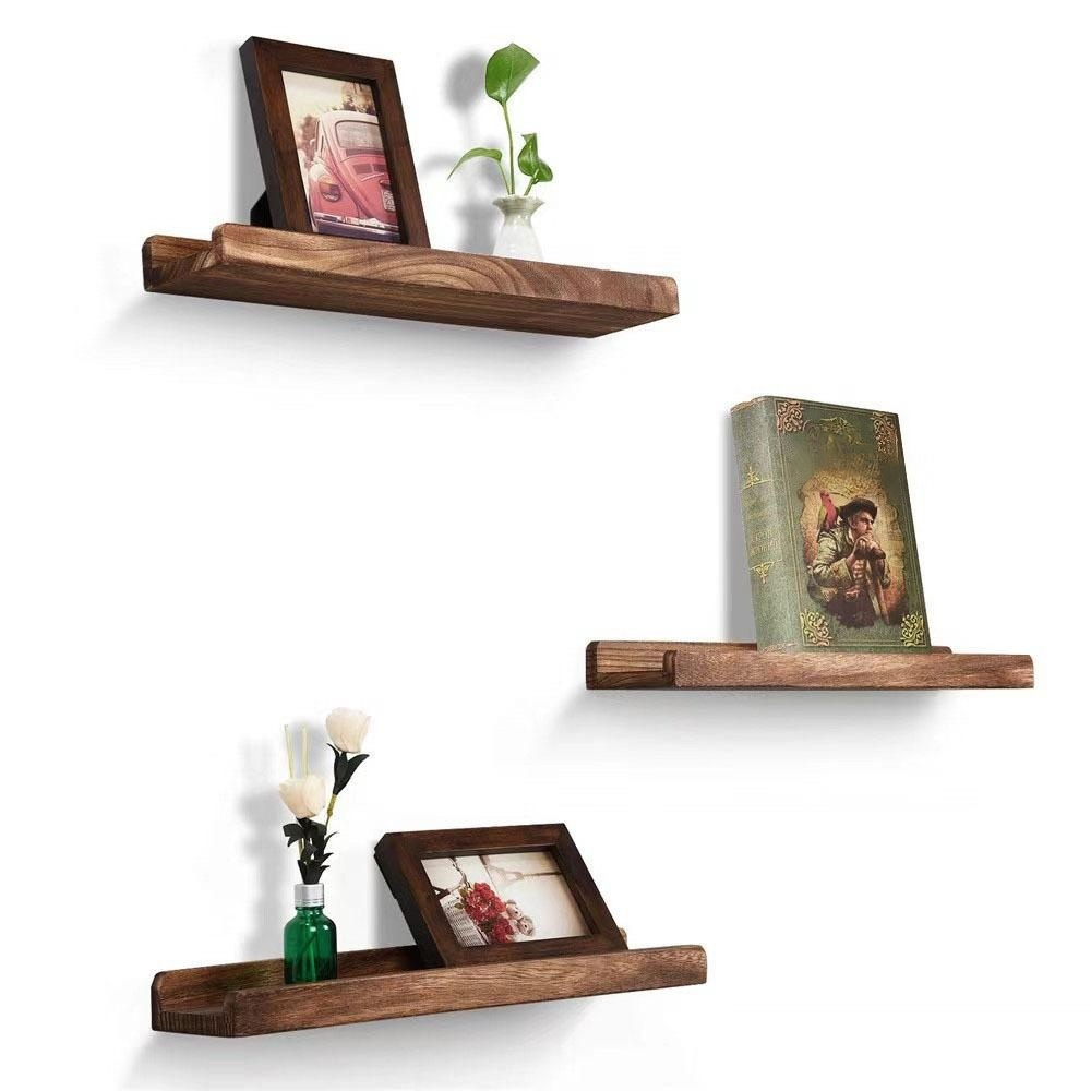 목재 벽 벽걸이 수납 선반