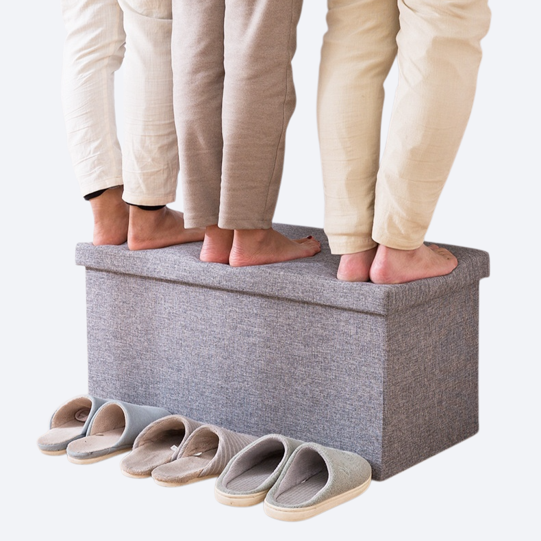 長方形綿麻貯蔵ベンチ