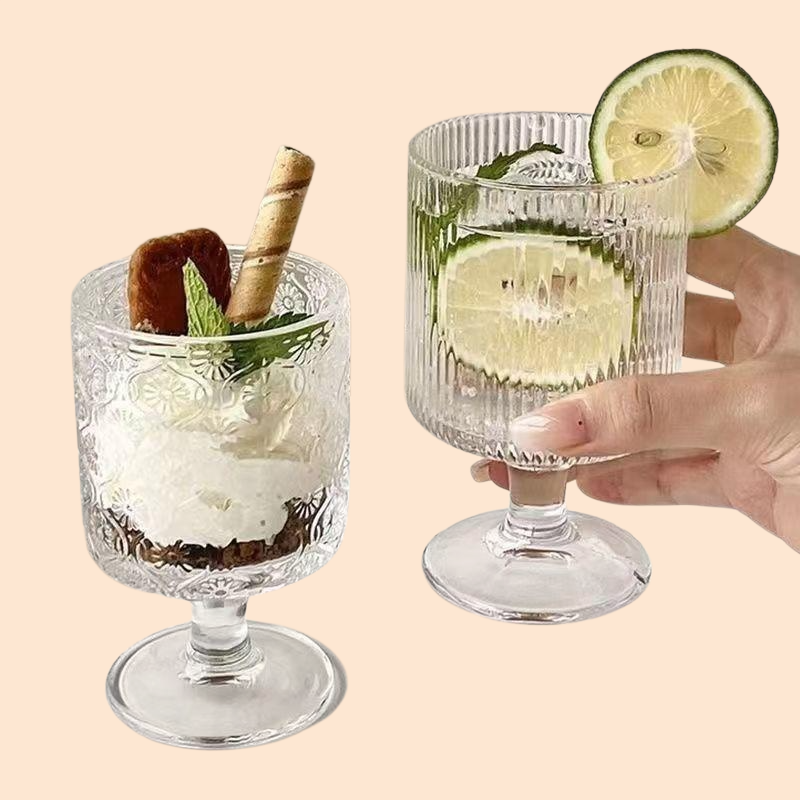 ホットワイン用クリスマスカクテル向けひまわりデザインワイングラス