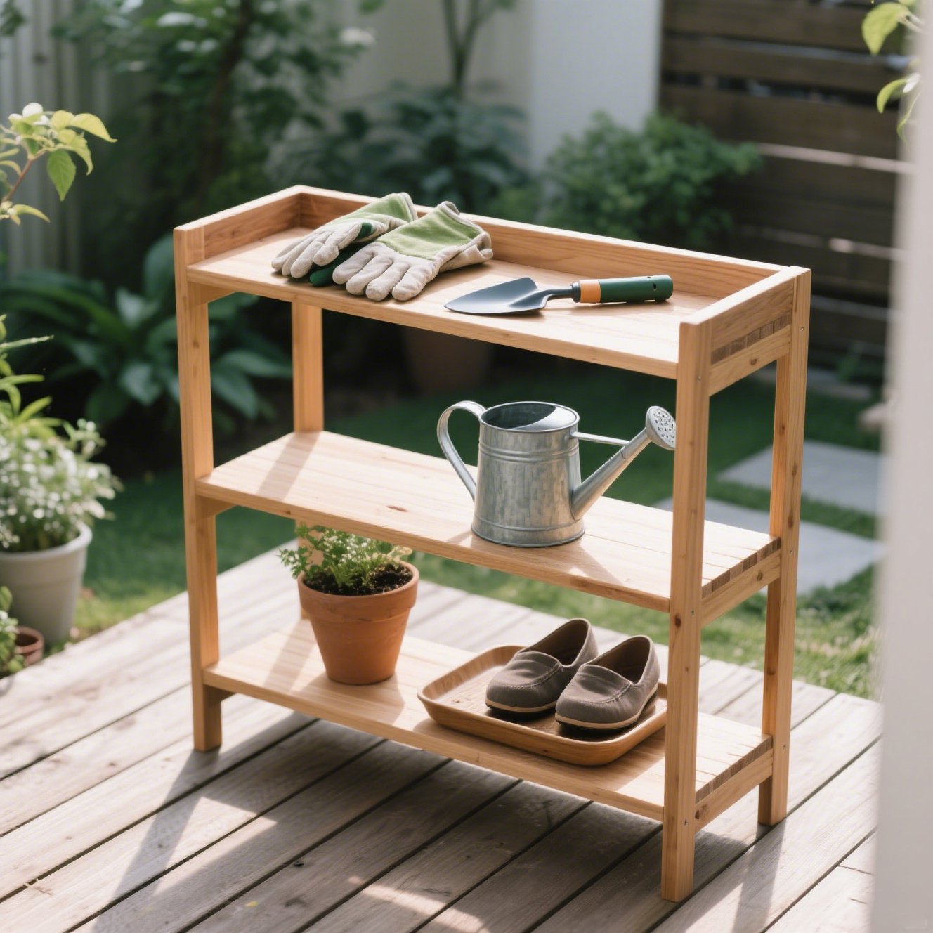 ログカラーシェルフ 木目調収納棚