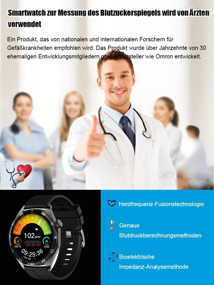 Smart Blood Sugar Island Watch