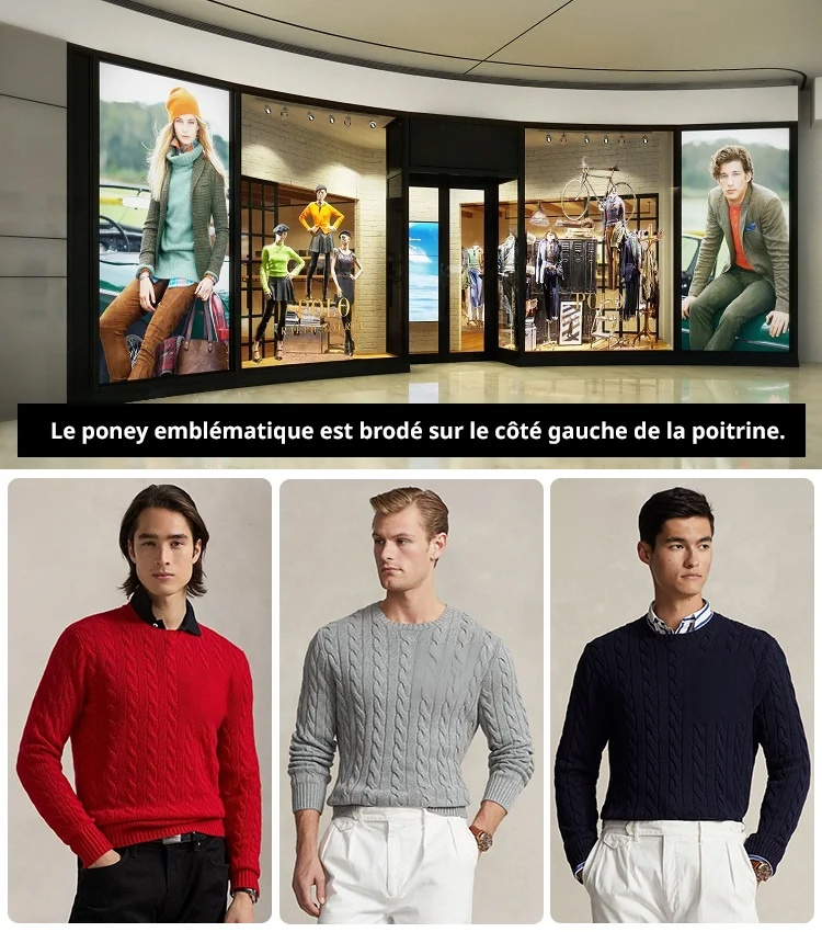 Pull torsadé classique