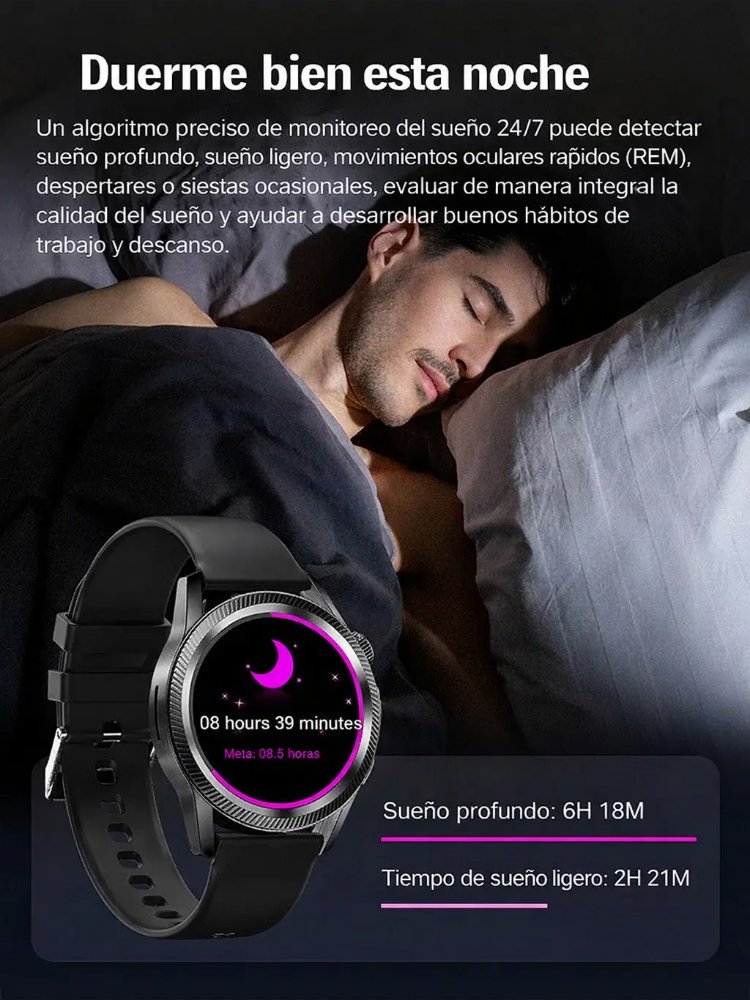 【¡Recomendado por médicos!】¡El reloj inteligente de salud más avanzado!