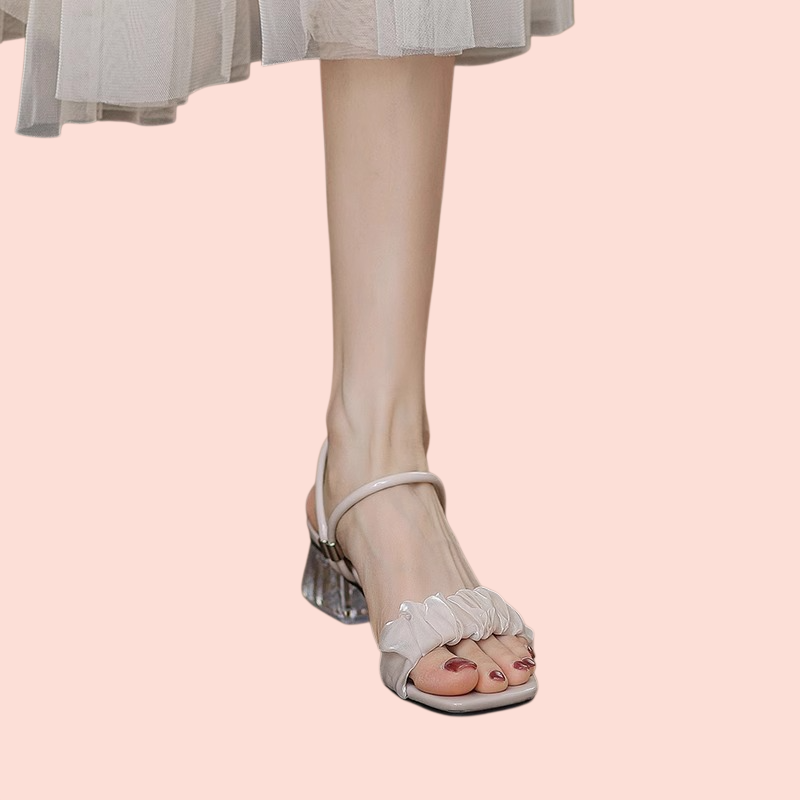 รองเท้าผู้หญิงพื้นนุ่ม ดีไซน์สองแบบ ใส่เดินนอกบ้าน ฤดูร้อน