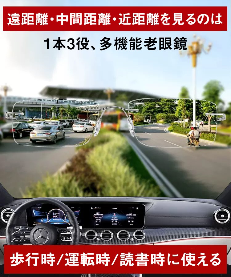 累進多焦点老眼鏡