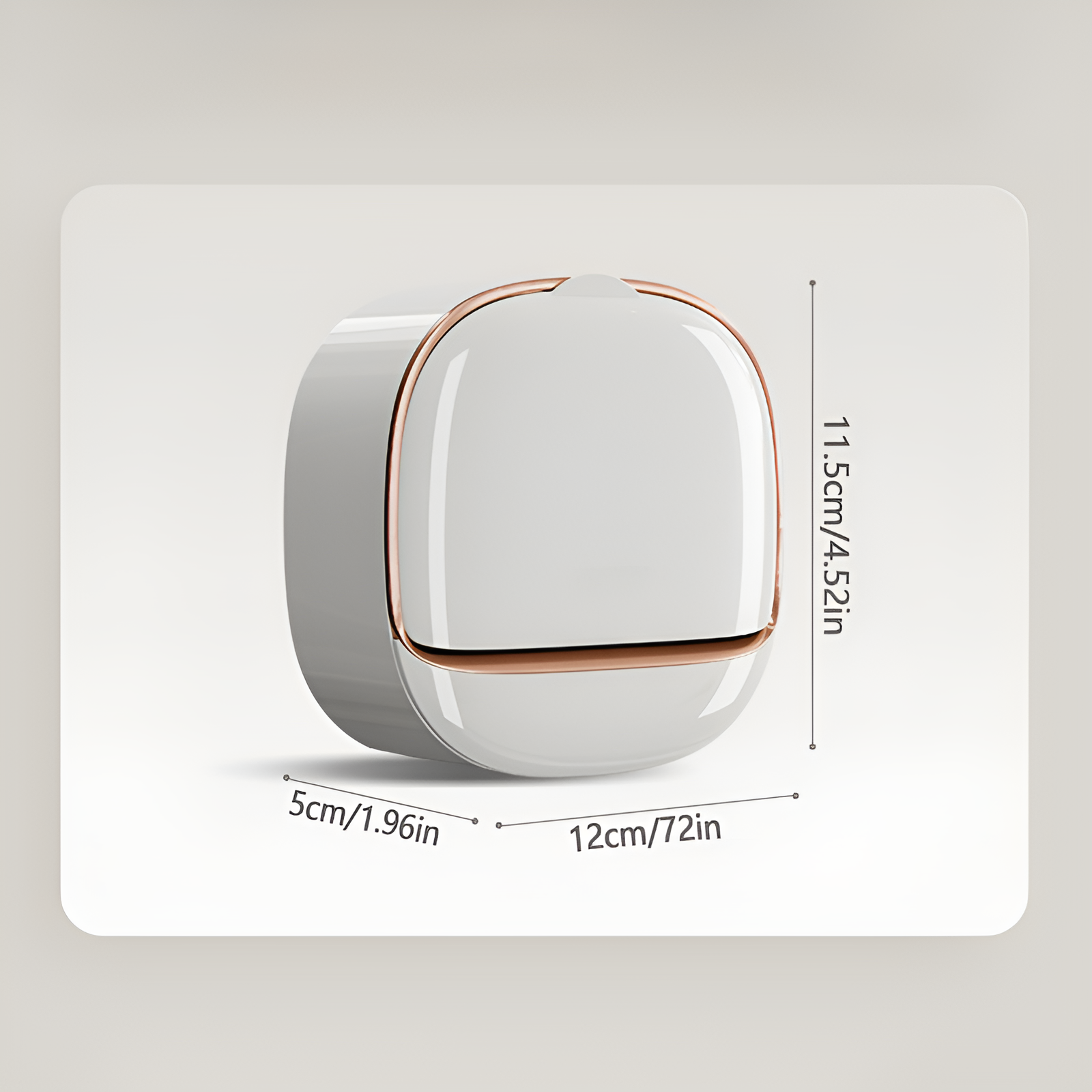 高級壁掛け石鹸箱の全体画像