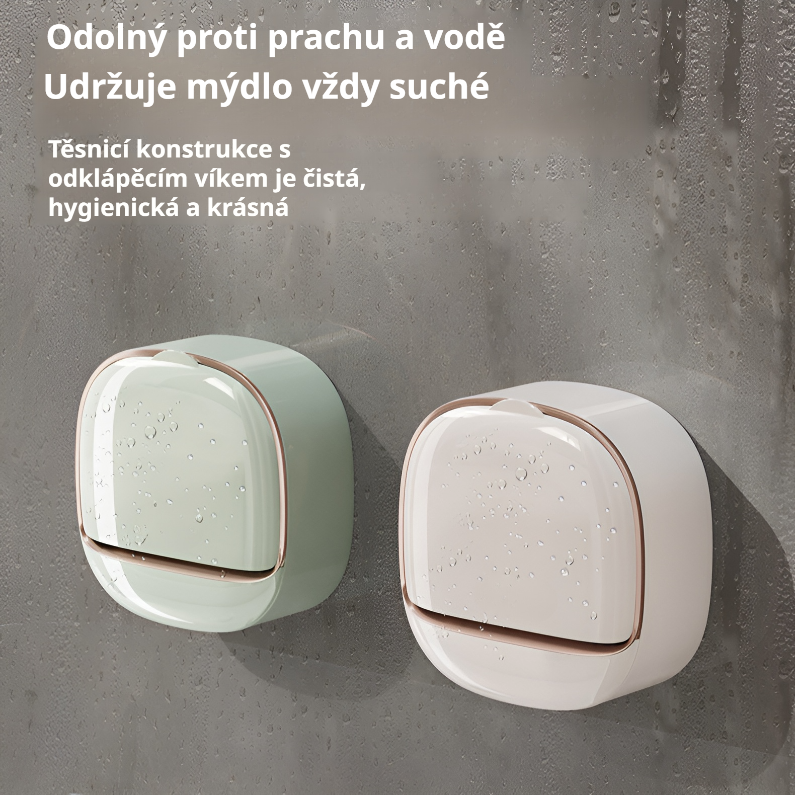 Luxusní designová mýdlenka na stěně