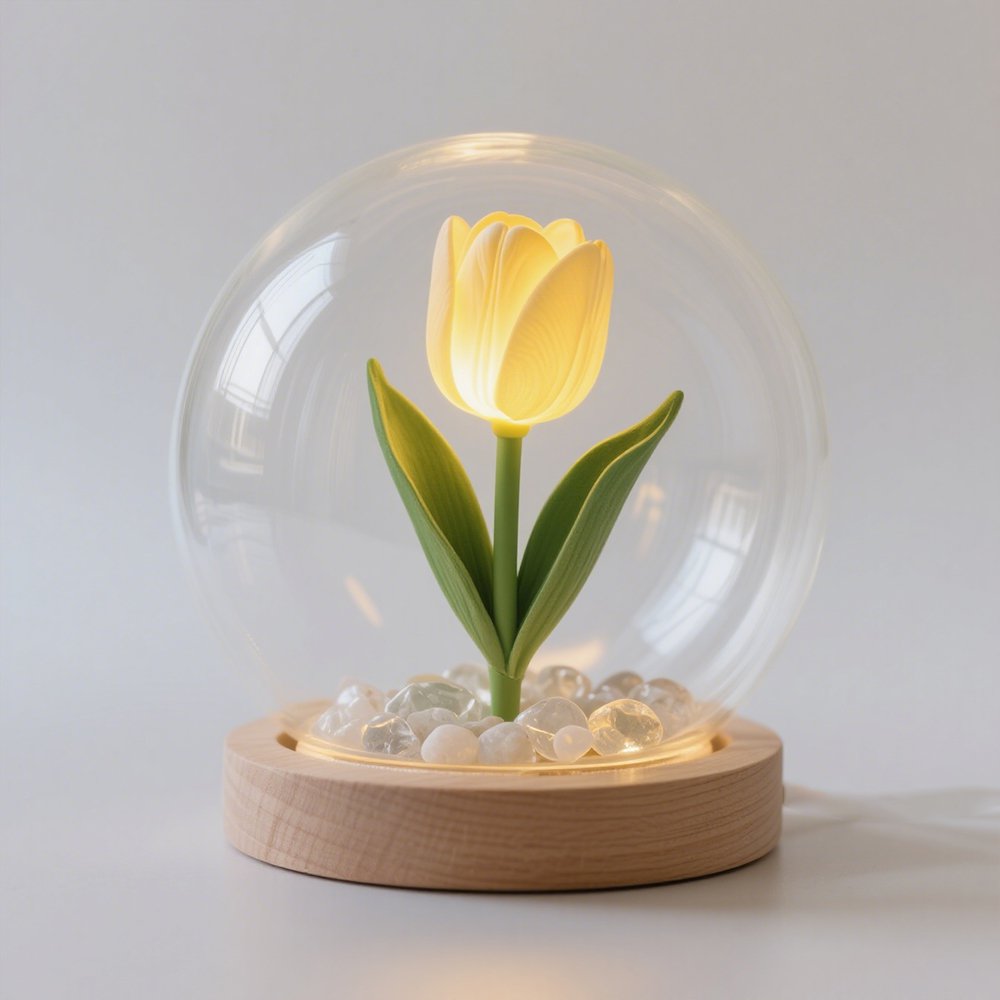 Soft Glow Tulip Night Lamp