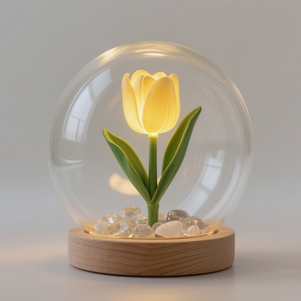 Soft Glow Tulip Night Lamp