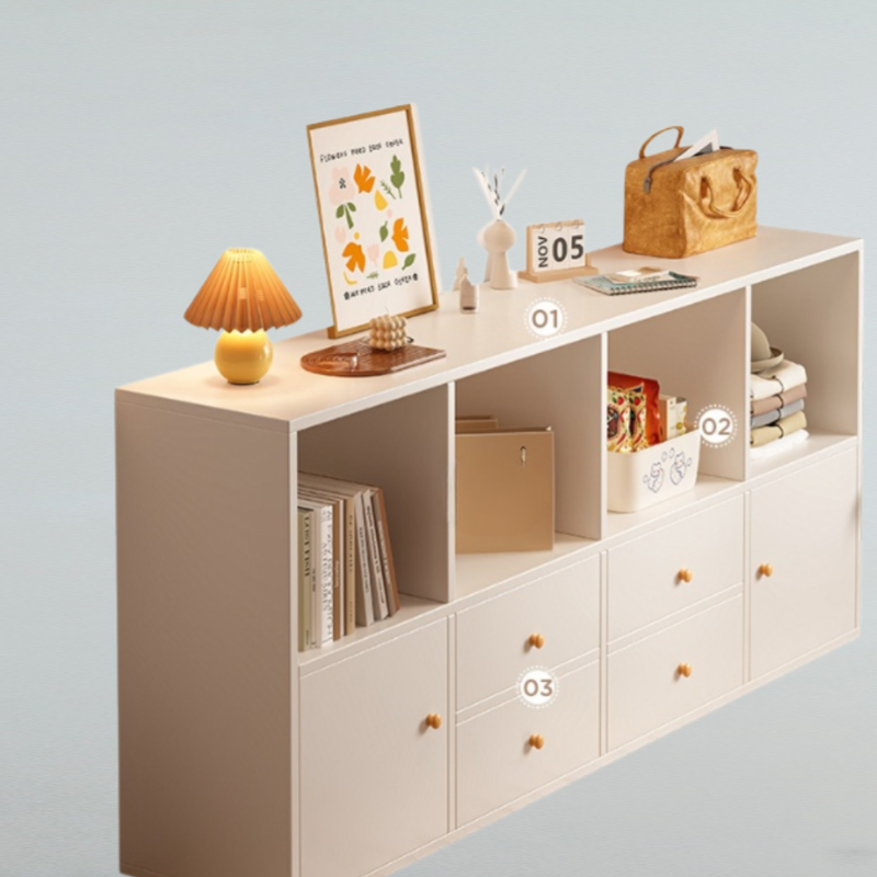 寝室のベッドサイド収納キャビネット