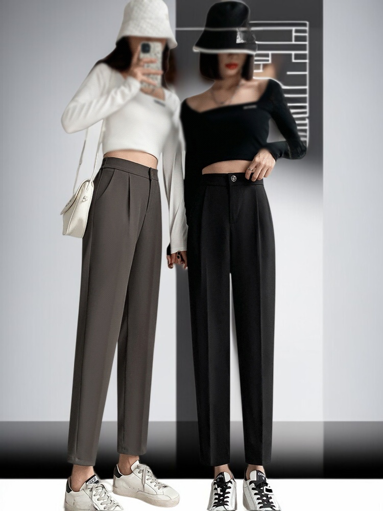 슬림한 스트레이트 캐주얼 팬츠