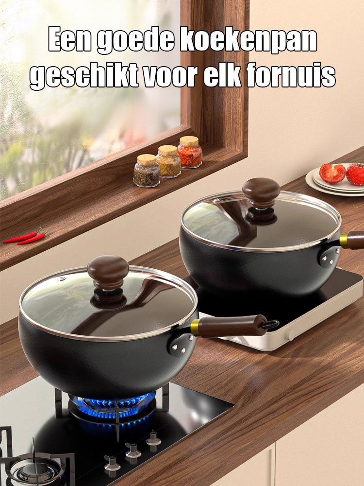 Handgemaakte hamerpatroon buikpan