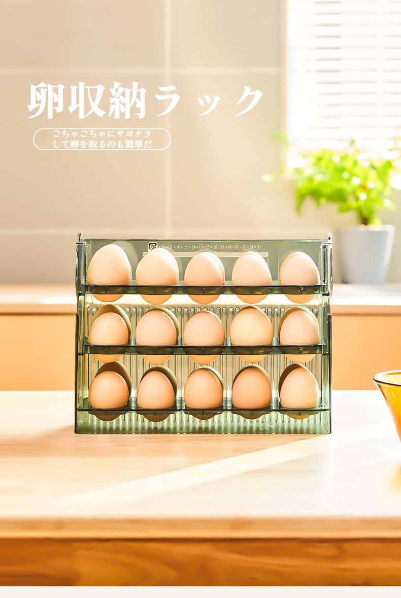 冷蔵庫サイドドア用卵収納ボックスの全体画像