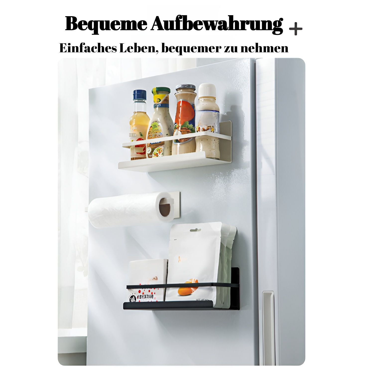 Magnetisches Waschmaschinen-Kühlschrankregal, seitlich an der Wand montiertes Küchenlagerregal, stan