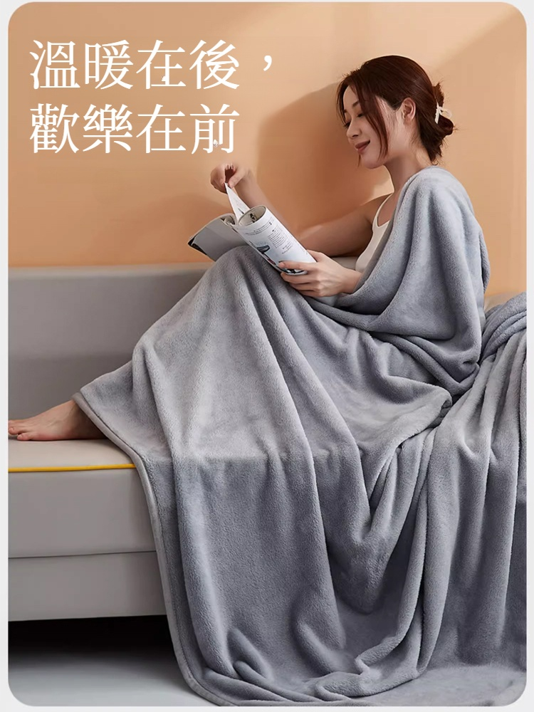 單人雙人毛毯珊瑚絨空調毯婚禮毯子寵物法蘭絨毯子純色絨毯