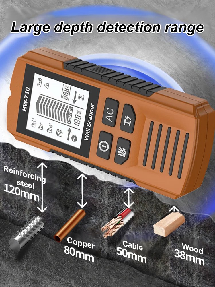 Multifunctional wall detector