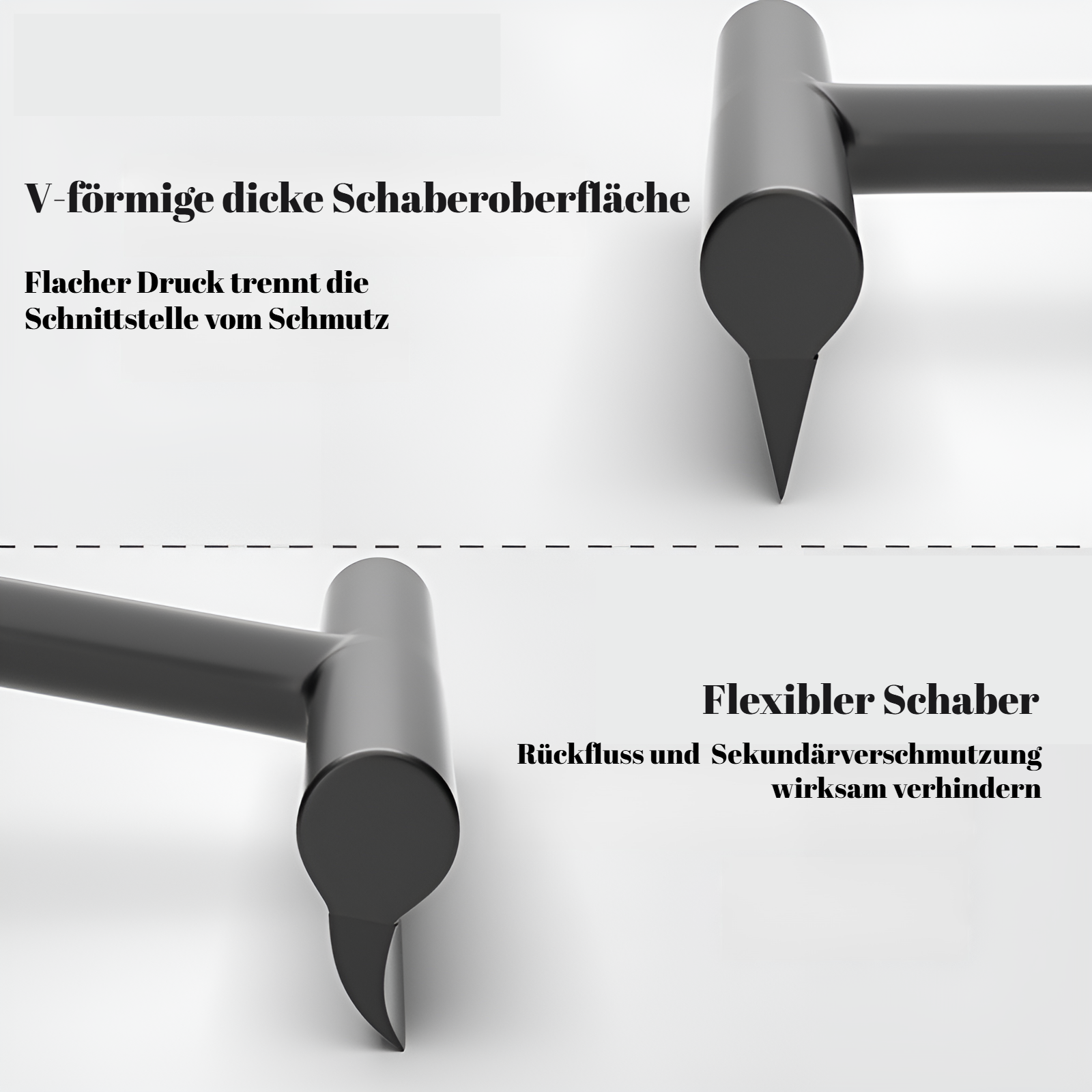 Einseitiger Silikon-Glaswischer Boden Küche Bad WC-Reiniger Autofensterwischer