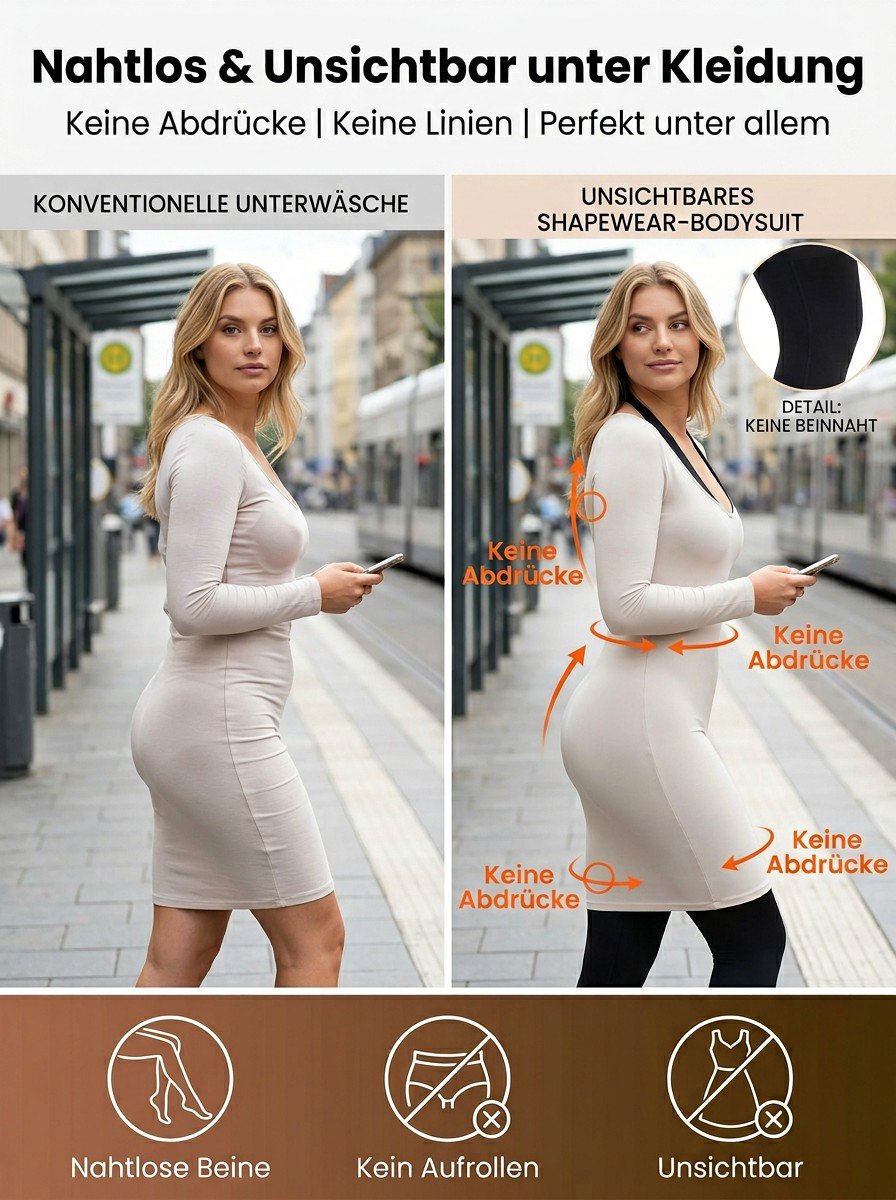 【Hochdehnungsnahtlose】Reibungsfreier Ganzkörper-Yogaanzug