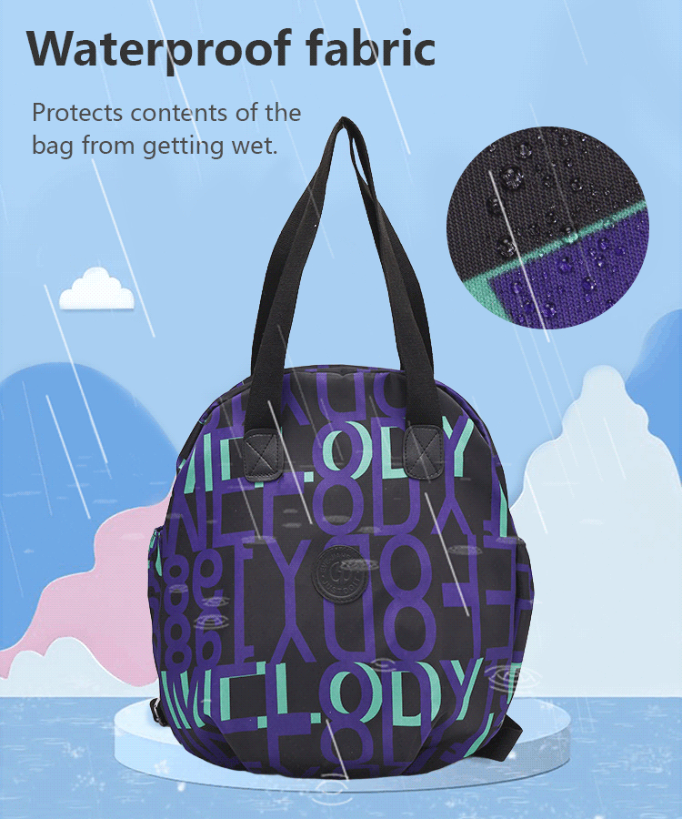 Multifunctional dual-purpose round shoulder bag