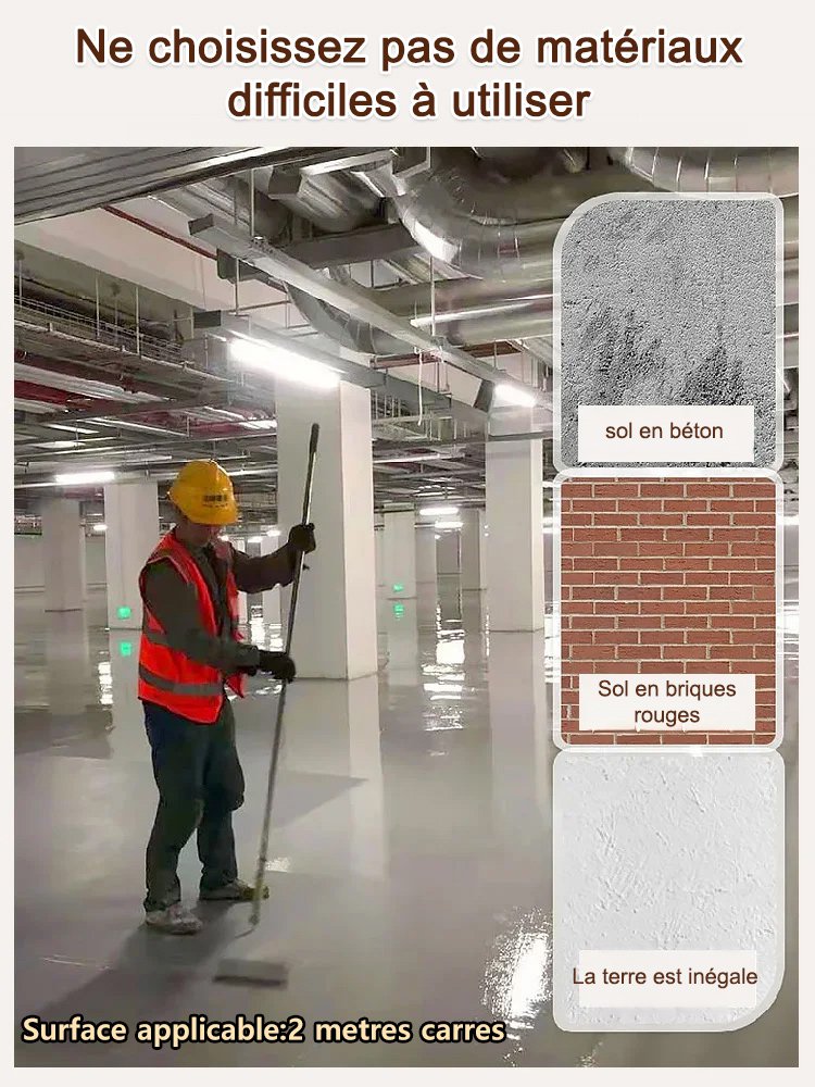 Peinture de sol époxy à base d'eau